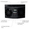 bestsellrz solar car cooling fan powered window cooler for interior ventilation heating fans turbinx 13791777816663