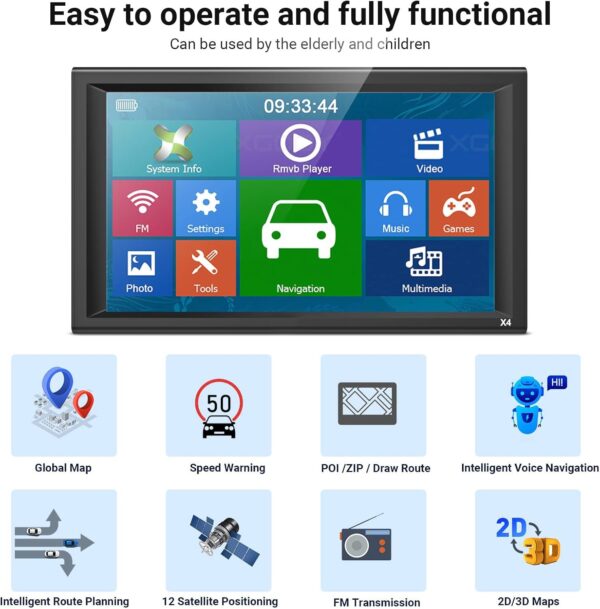 9 Inch Car & Truck GPS Navigation System - Image 12