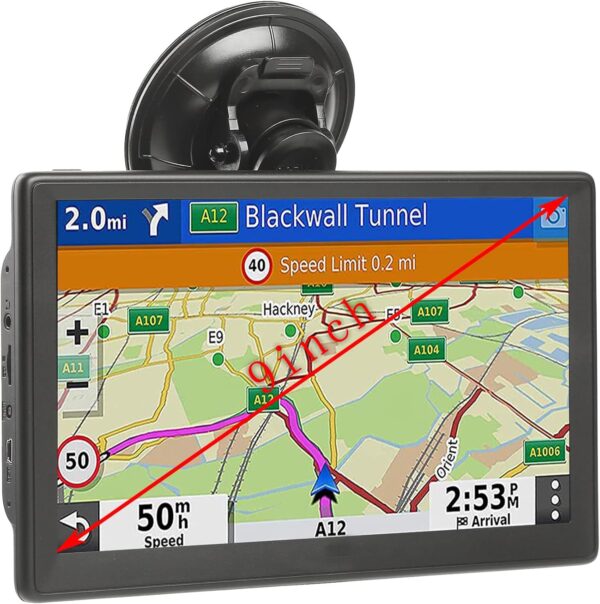9 Inch Car & Truck GPS Navigation System - Image 7