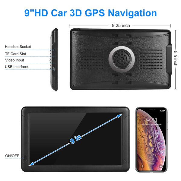 9 Inch Car & Truck GPS Navigation System - Image 10