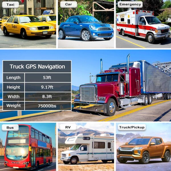 9 Inch Car & Truck GPS Navigation System - Image 8