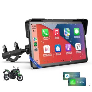 7 inch Motorcycle Carplay Android Auto Wireless Navigation Screen Waterproof