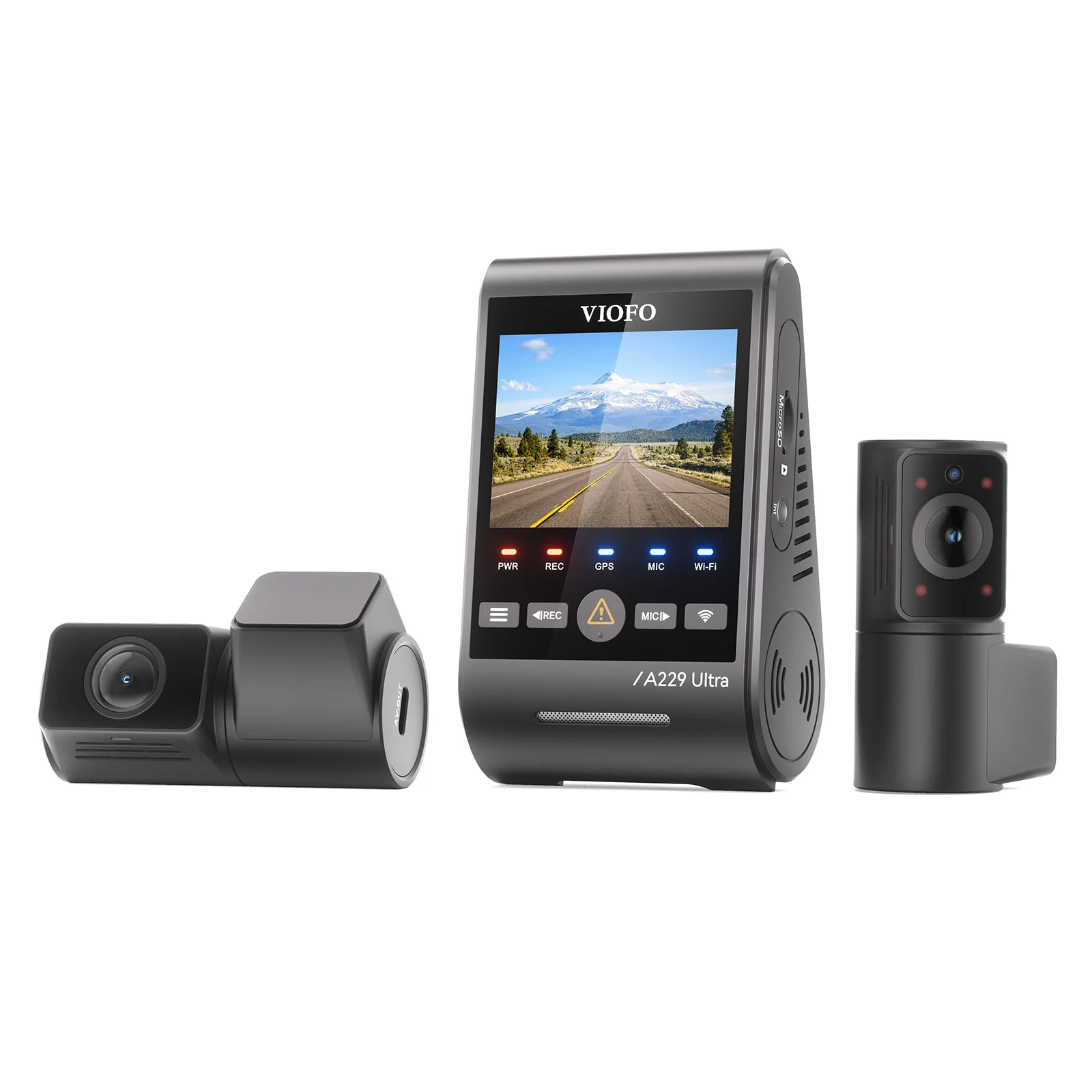 Dual 4K Dash Cam Front and Rear with GPS – VIOFO A229 Ultra (2CH/3CH) WiFi Car Camera, STARVIS 2, Parking Mode, Voice Control
